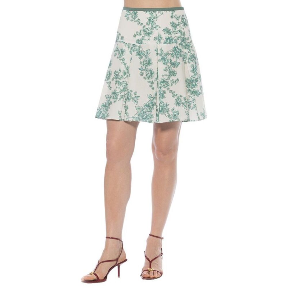 Alexia Admor Womens  Ilana A-Line Skirt, Green